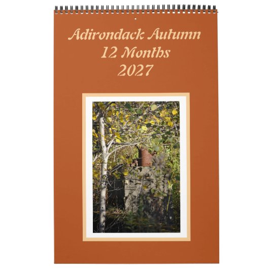Adirondack Herbst 12-Monats-Kalender Kalender (Titelbild)