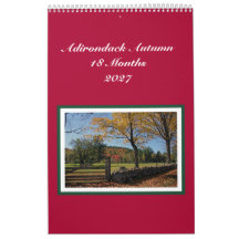 Adirondack Herbst 18-Monats-Kalender
