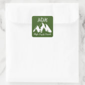 Adirondack High Peak Freak Quadratischer Aufkleber (Tasche)