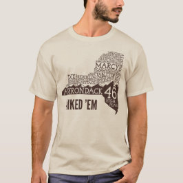 Adirondack High Peaks Hiked T - Shirt (Braunes Log