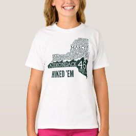 Adirondack High Peaks Hiked T - Shirt (grünes Logo