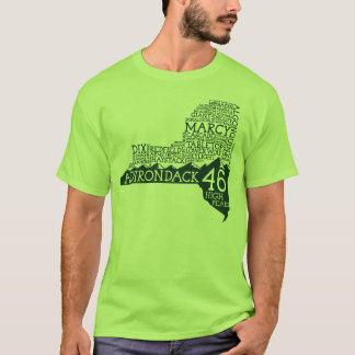 Adirondack High Peaks T - Shirt (grünes Logo)