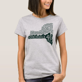 Adirondack High Peaks T - Shirt von Frauen