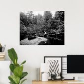 Adirondack Kanufischerei Poster (Heimbüro)