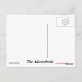 Adirondack Karte Postkarte (Rückseite)