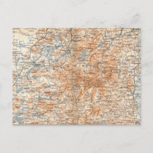 Adirondack Karte Postkarte