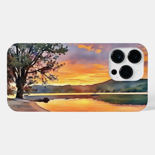 Adirondack Lake Sunrise Phone Case iPhone Hülle (Rückseite (Horizontal))