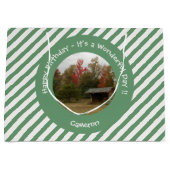 Adirondack Lean to im Herbst Artikel der Geburtsta Große Geschenktüte (Vorderseite)