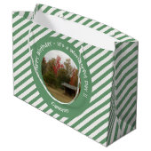 Adirondack Lean to im Herbst Artikel der Geburtsta Große Geschenktüte (Rückseite Schrägansicht)