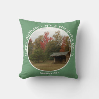 Adirondack Lean to im Herbst Artikel der Geburtsta Kissen