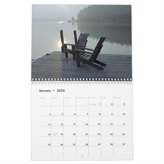 Adirondack Moment-Kalender Kalender (Jan 2026)