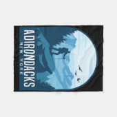 Adirondack Mountain Climbing Hiking Mountaineer Ad Fleecedecke (Vorderseite (Horizontal))