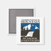 Adirondack Mountain School Painters Magnet (Vorderseite/Rückseite)