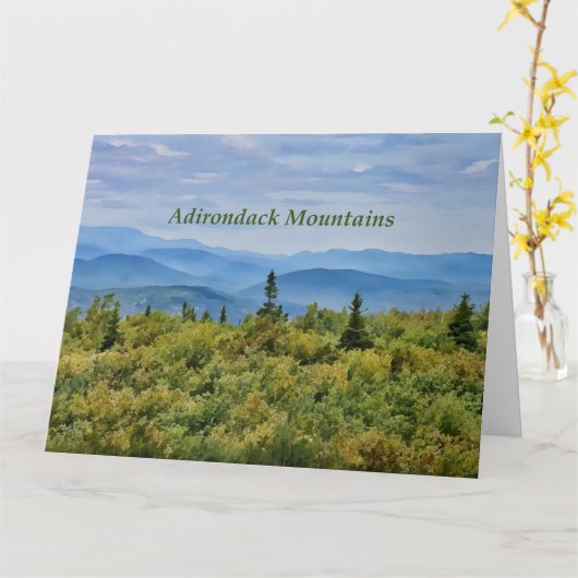 Adirondack Mountain View Karte (Gelbe Blume)