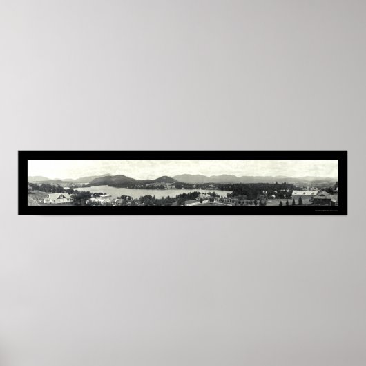 Adirondack Mountains & Lake Placid 1912 Poster (Vorne)