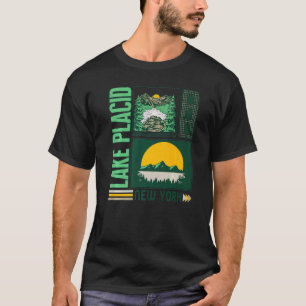 Adirondack Mountains Lake Placid New York Vintag T-Shirt