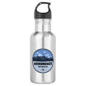 Adirondack Mountains New York Camping Edelstahlflasche (Vorderseite)