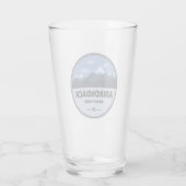 Adirondack Mountains New York Camping Glas (Rückseite)