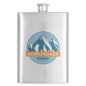 Adirondack Mountains New York Flachmann (Vorderseite)