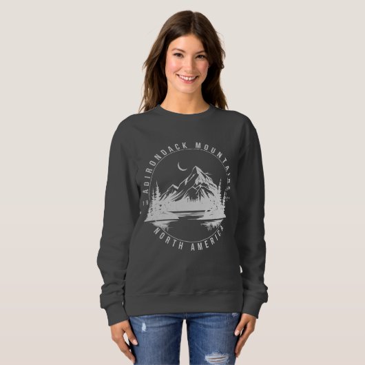Adirondack Mountains Retro Vintag 1981 Sweatshirt (Vorne ganz)