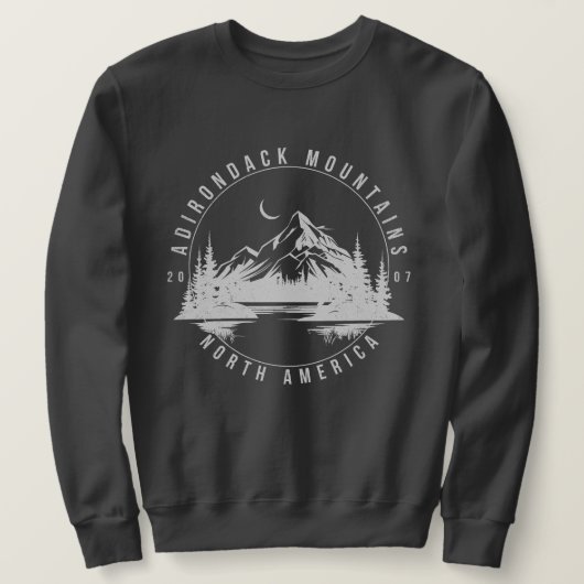 Adirondack Mountains Retro Vintag 2007 Sweatshirt (Design vorne)