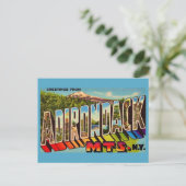 Adirondack Mountains Vintage Postkarte (Stehend Vorderseite)