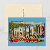 Adirondack Mountains Vintage Postkarte (Vorne/Hinten)
