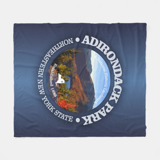 Adirondack Park Fleecedecke (Vorderseite (Horizontal))