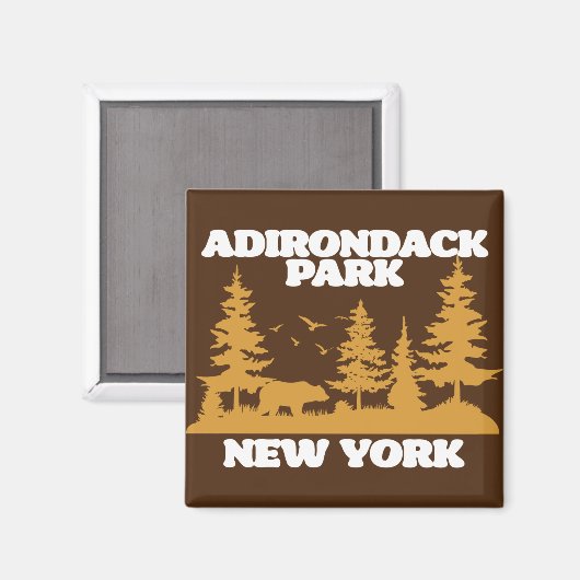 Adirondack Park Magnet (Vorderseite/Rückseite)