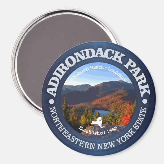 Adirondack Park Magnet (Vorderseite/Rückseite)