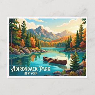 Adirondack Park Old Forge New York Postkarte