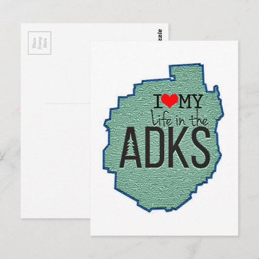 Adirondack Postkarte (Vorne/Hinten)