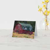 Adirondack Scheunen-Anmerkungskarte Karte (Gelbe Blume)