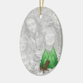 Adirondack Stuhl-Foto-Verzierung Keramikornament (Links)