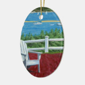 Adirondack-Stuhl-Malerei Keramik Ornament (Links)