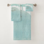Adirondack-Stühle Aqua Blue ID623 Badhandtuch Set (Insitu)