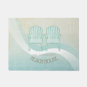 Adirondack-Stühle Aqua Blue ID623 Fußmatte