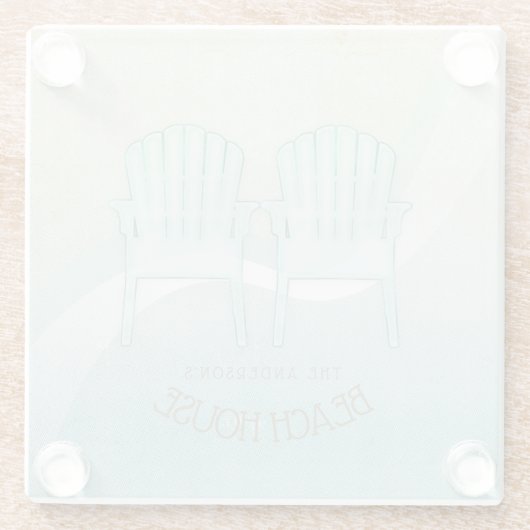 Adirondack-Stühle Aqua Blue ID623 Glasuntersetzer (Rückseite)