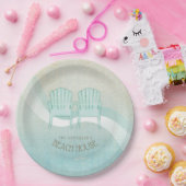 Adirondack-Stühle Aqua Blue ID623 Pappteller (Party)