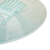 Adirondack-Stühle Aqua Blue ID623 Schneidebrett (Ecke)