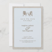 Adirondack-Stühle Hochzeit speichern das Datum Save The Date (Vorderseite)