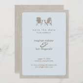 Adirondack-Stühle Hochzeit speichern das Datum Save The Date (Vorne/Hinten)