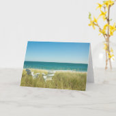 Adirondack Stühle in den Dünen Karte (Gelbe Blume)