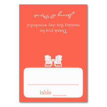 Adirondack Stühle Korallensitzkarte