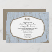 Adirondack-Stühle Rustikale Hochzeit Einladung (Vorne/Hinten)