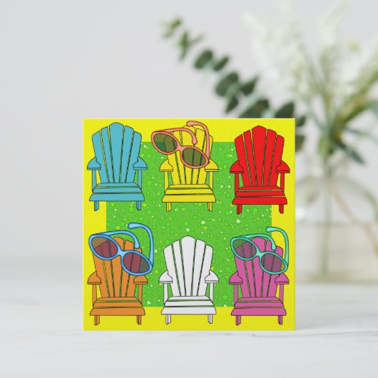 Adirondack-Stühle - SRF Einladung (Stehend Vorderseite)