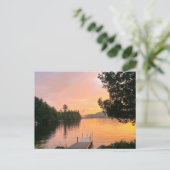 Adirondack Sunset on the Lake Postcard Postkarte (Stehend Vorderseite)