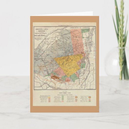 Adirondack Survey Sketch - Verplanck Colvin Karte (Vorderseite)