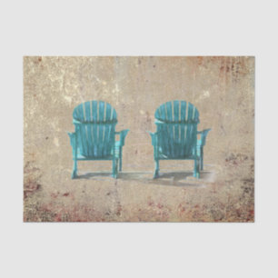 Adirondack Tealbraun Textur Strandmöbel Seidenpapier
