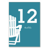 Adirondack Tischnummer Card (Rückseite)